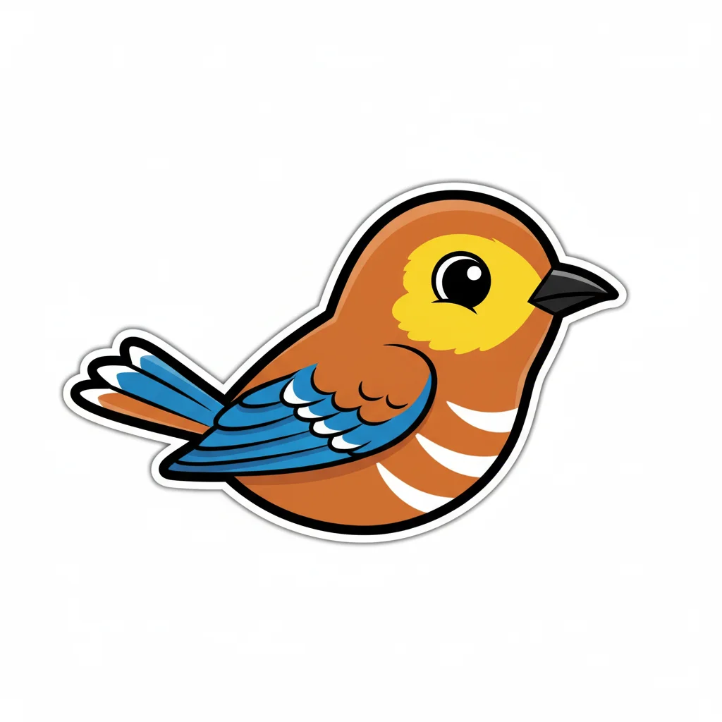 Xenops Sticker Clip Art — free clip art