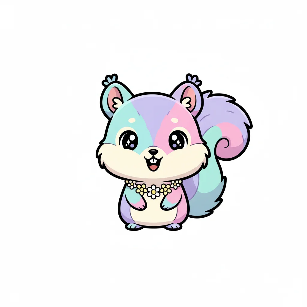 Xerus Kawaii Clip Art — free clip art