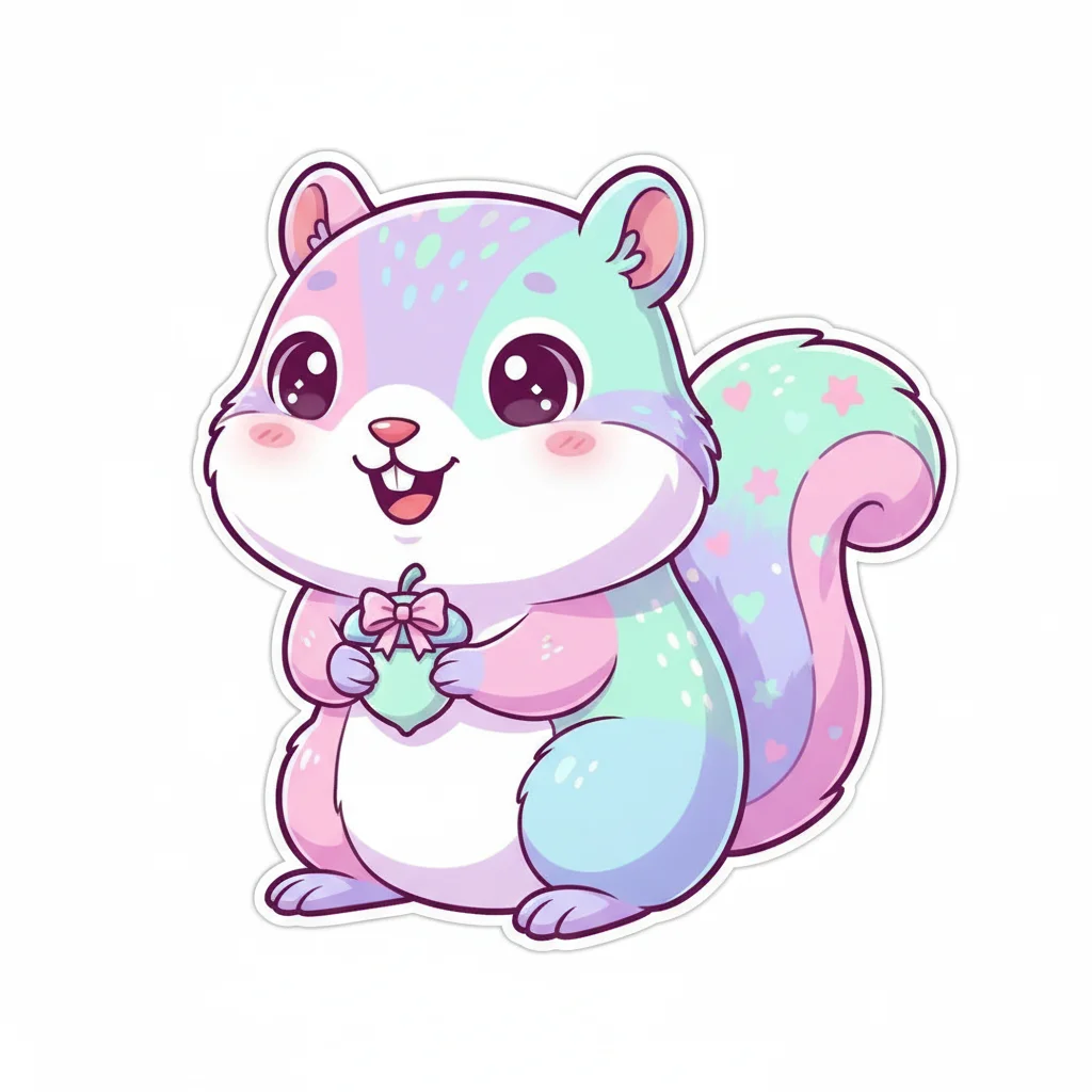 Xerus Kawaii Clip Art — free clip art