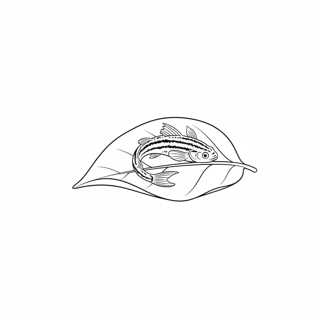 Zebrafish Outline Clip Art — free clip art