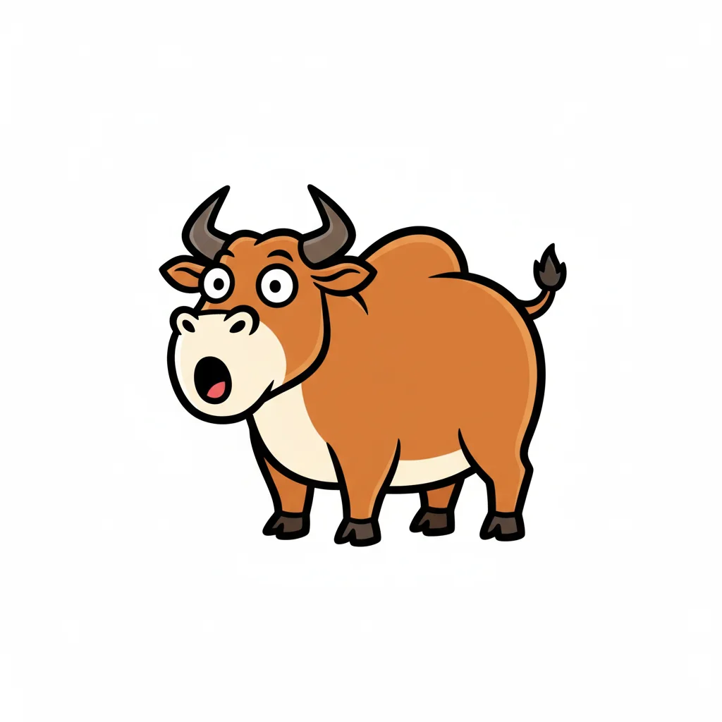 Zebu Flat Clip Art — free clip art