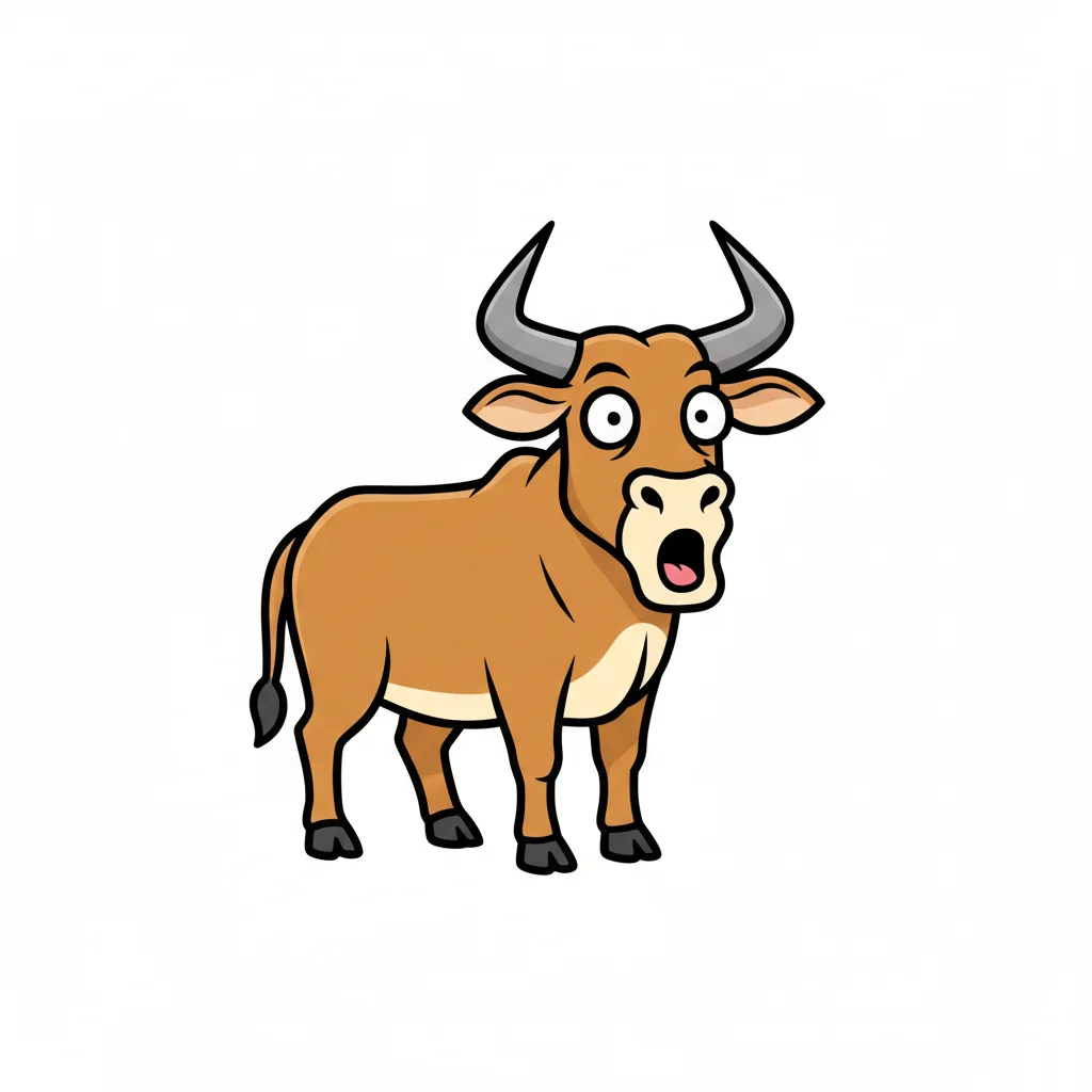 Zebu Flat Clip Art — free clip art