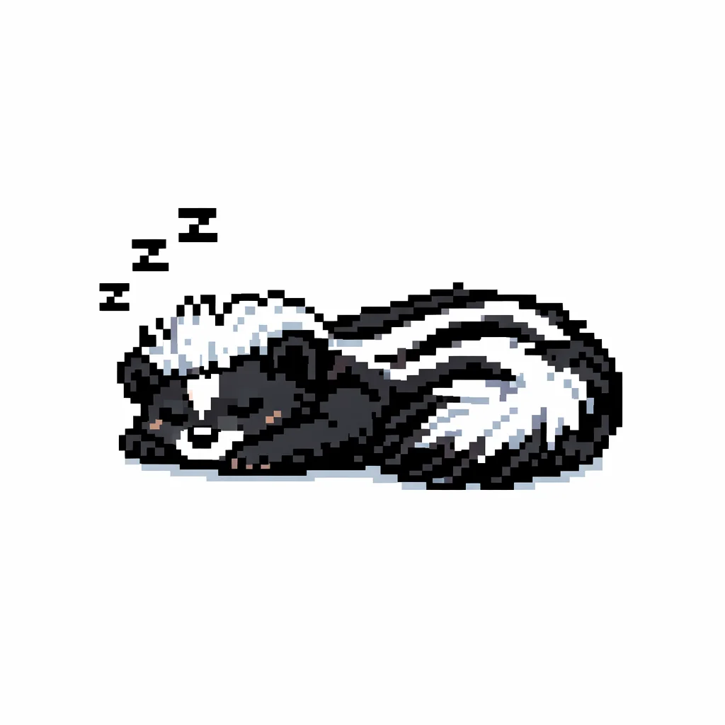 Zorilla Pixel Clip Art — free clip art