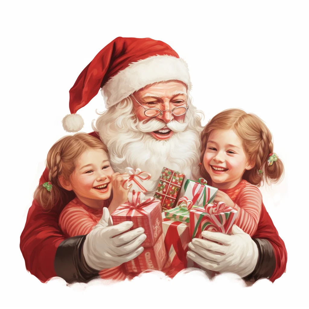 Realistic Santa Claus Illustration — free clip art