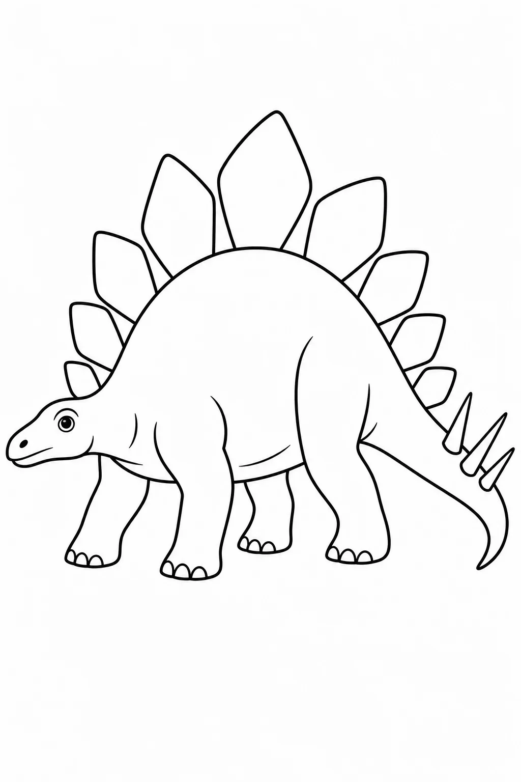 Stegosaurus Coloring Page — free coloring page