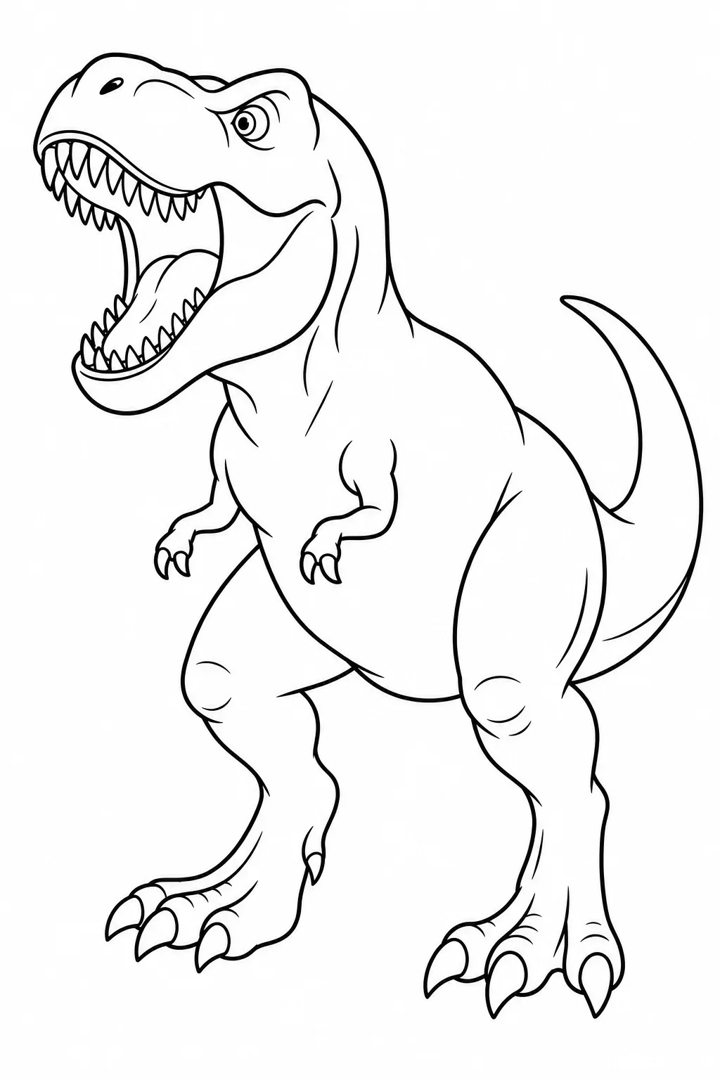 Tyrannosaurus Rex Coloring Page — free coloring page