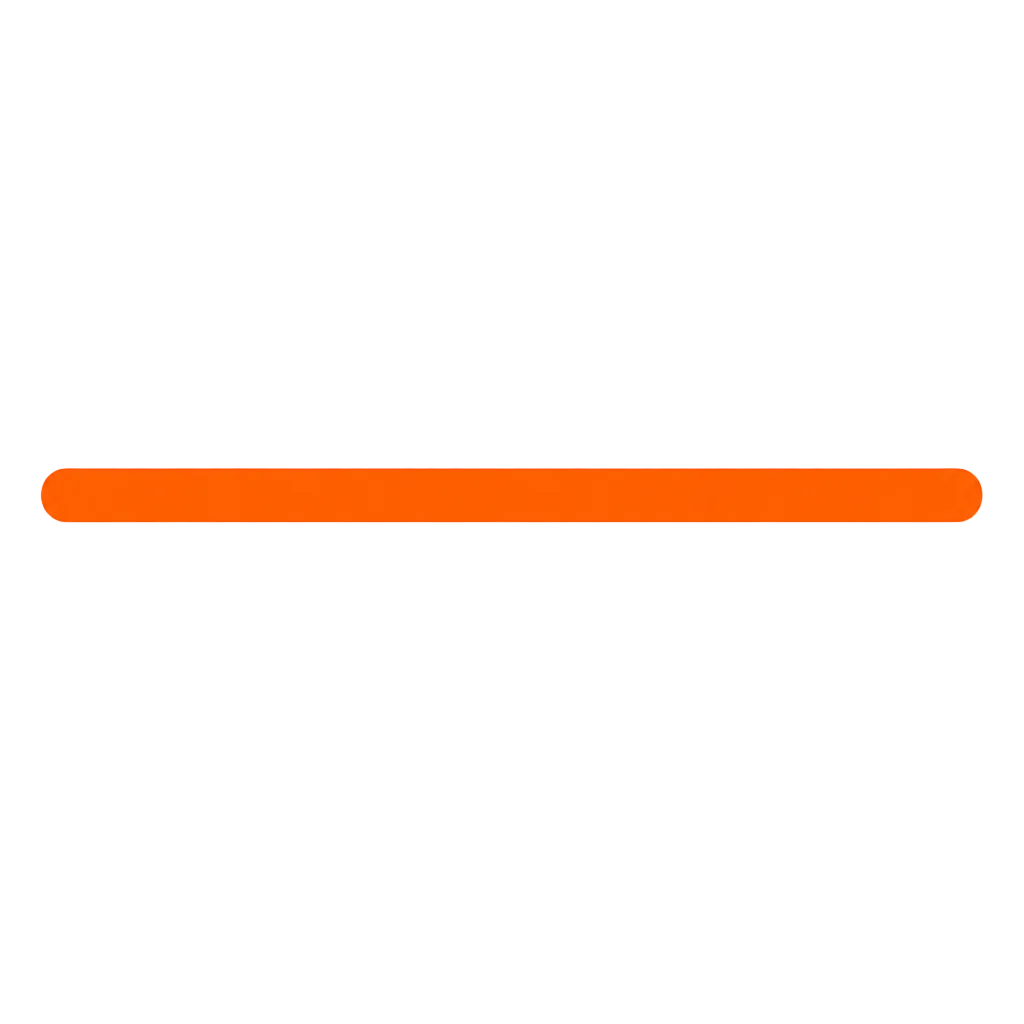 Bold Orange Horizontal Divider Line for teachers and classrooms