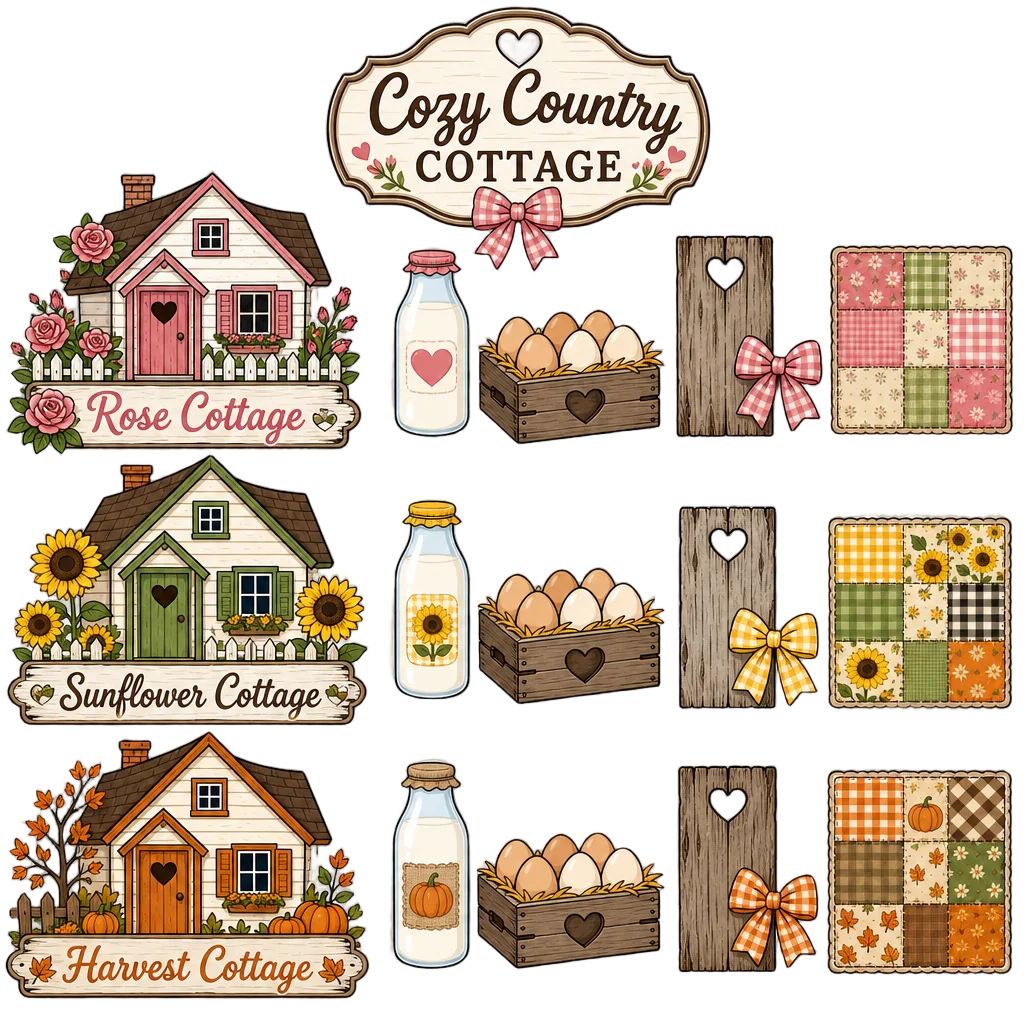 Cozy Country Cottage Farm Fresh — free clip art