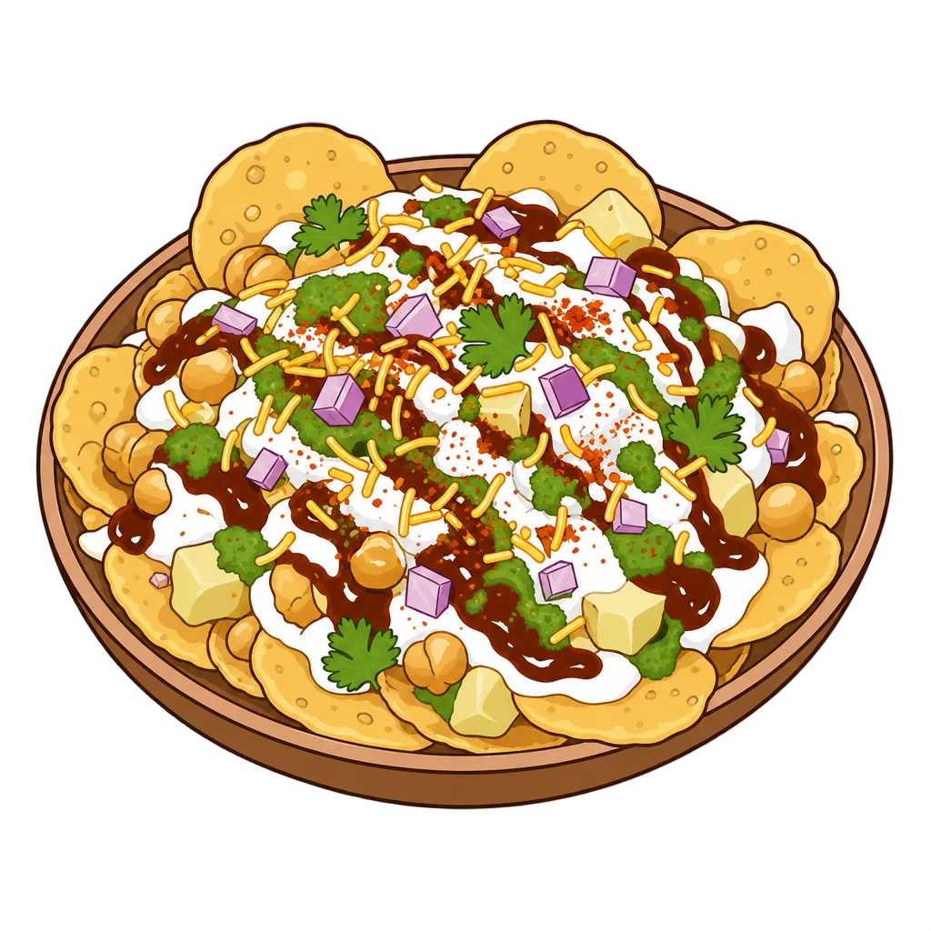 Crispy Papri Chaat Snack — heart clip art