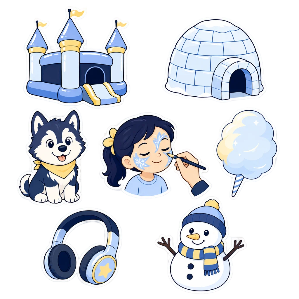 Cute Hand-Drawn Cartoon Clip Art Set — free clip art