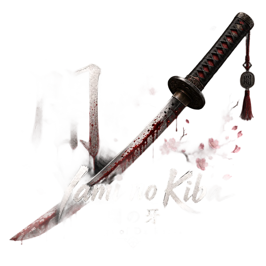 Dark Fantasy Japanese Katana Emblem — free clip art