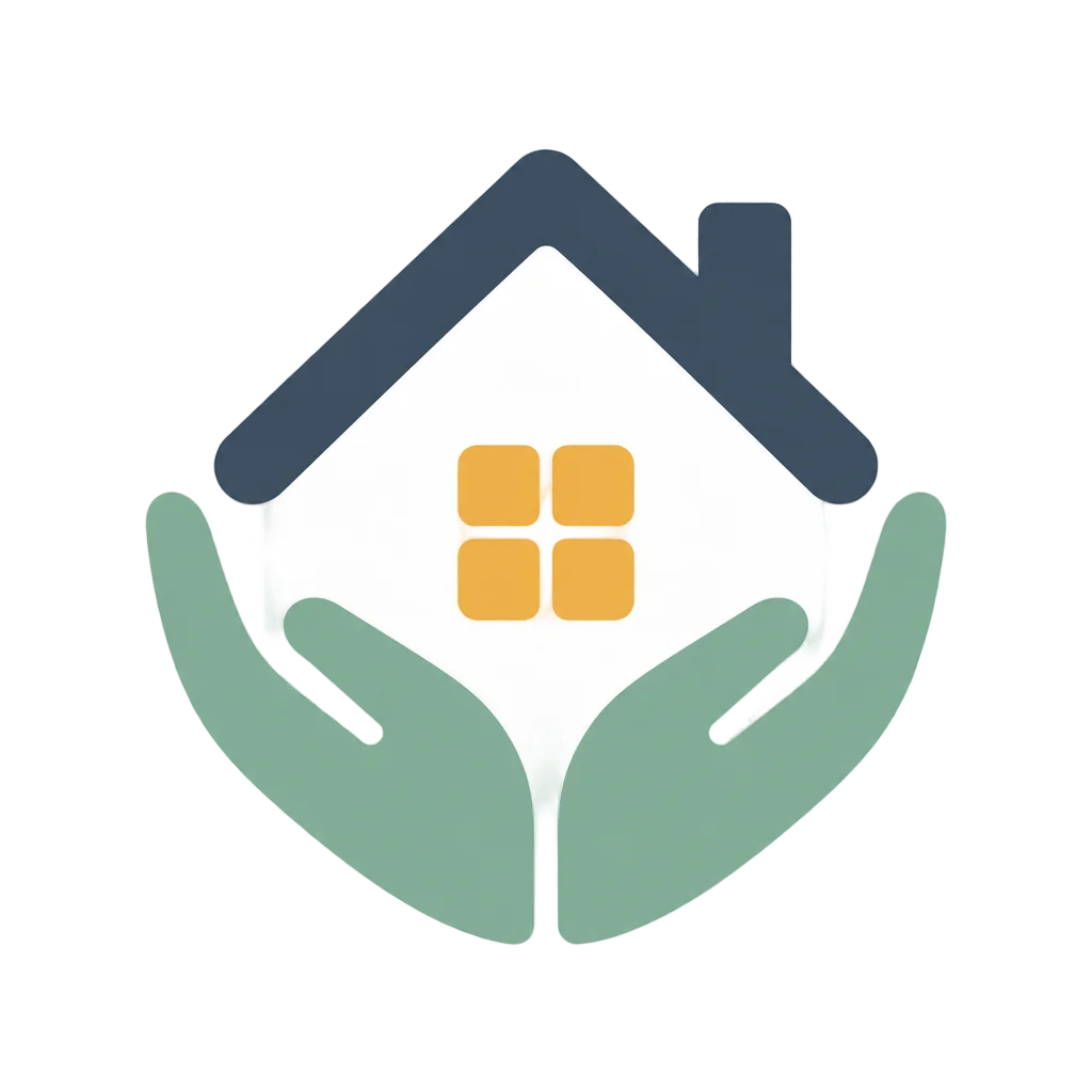 Friendly Home Property Management Logo — free clip art