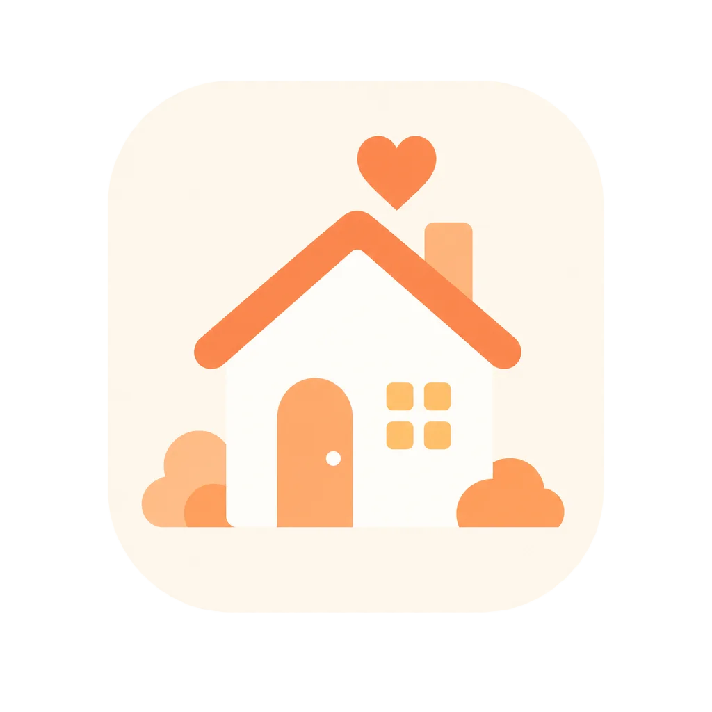 Friendly Real Estate App Logo — free clip art