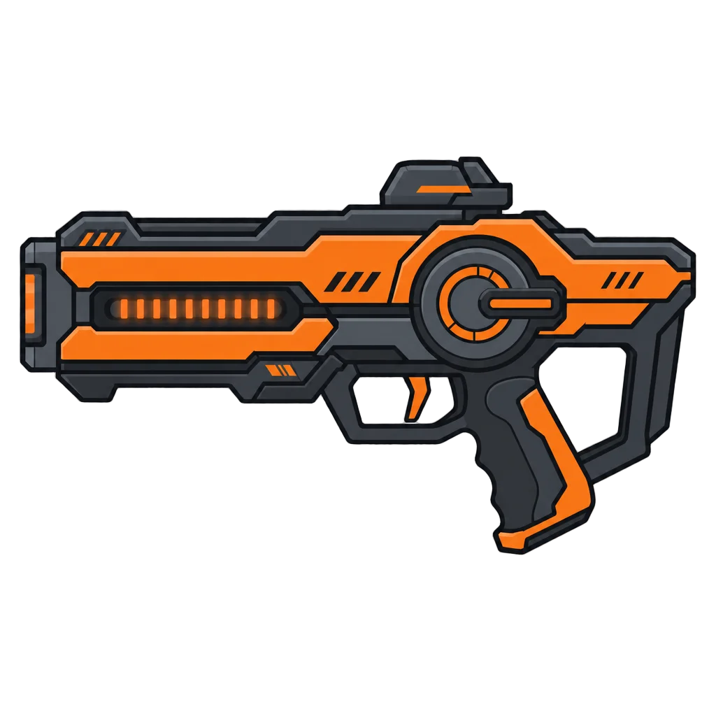 Futuristic Digital Weapon Icon — free clip art