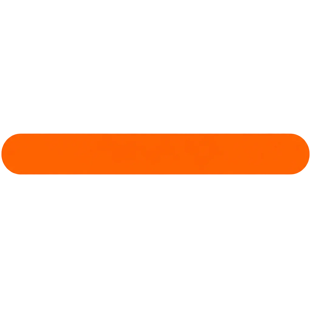 Heavy Orange Horizontal Divider Line example