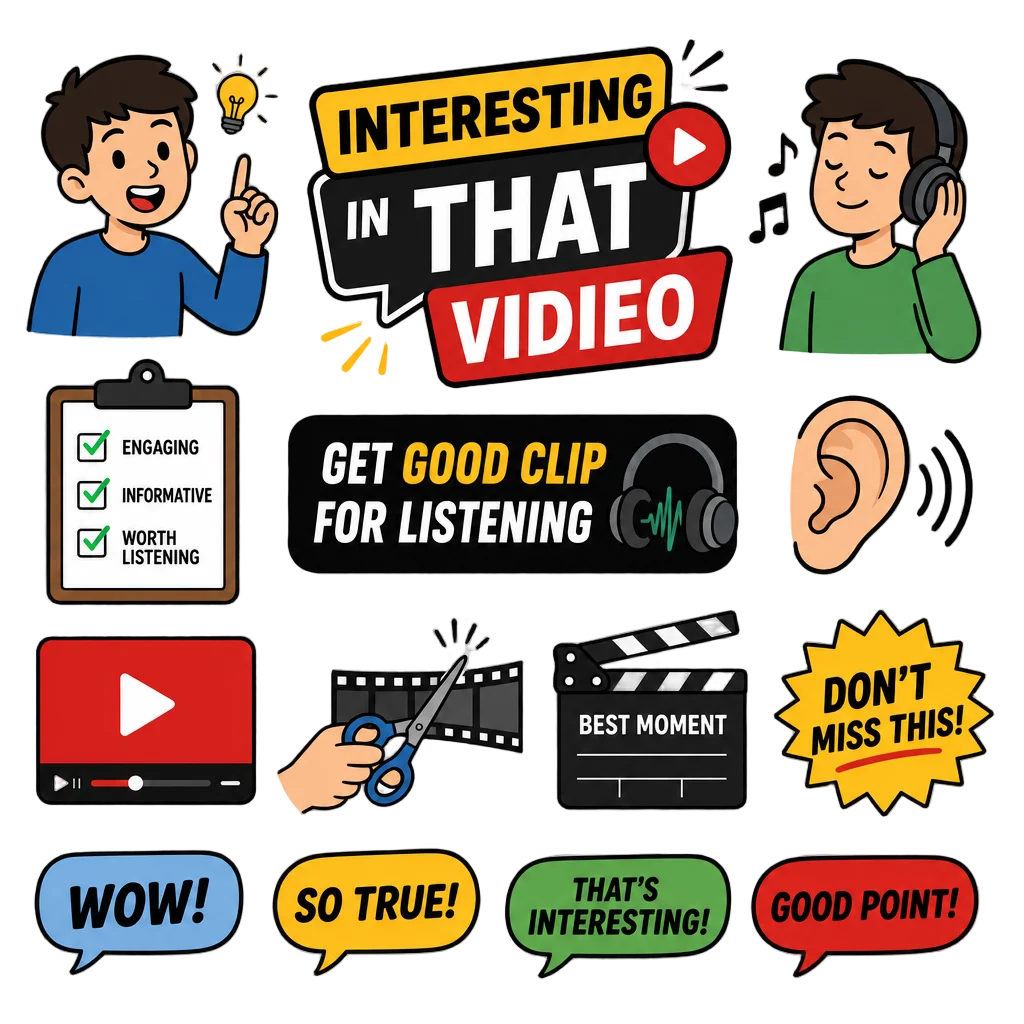 Interesting Video Clip for Listening — free clip art