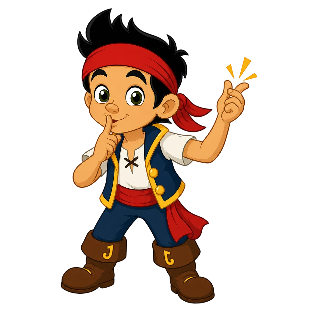 Jake and the Pirate — flower clip art