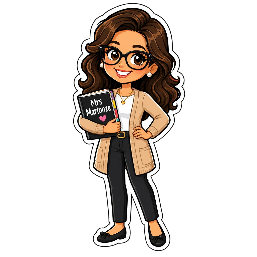 Mrs Martanze Sticker — free clip art