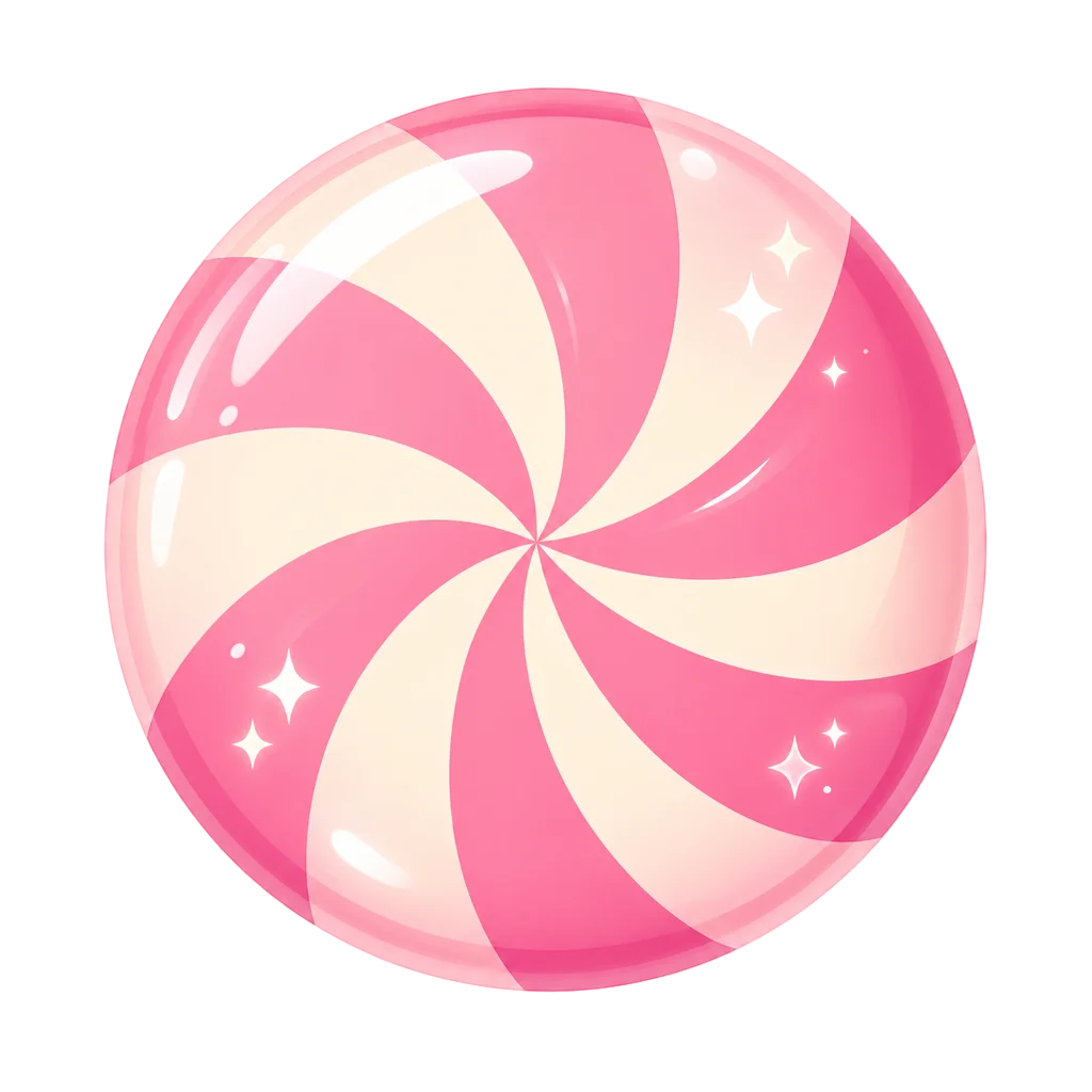 Pink Peppermint Candy Swirl — free clip art