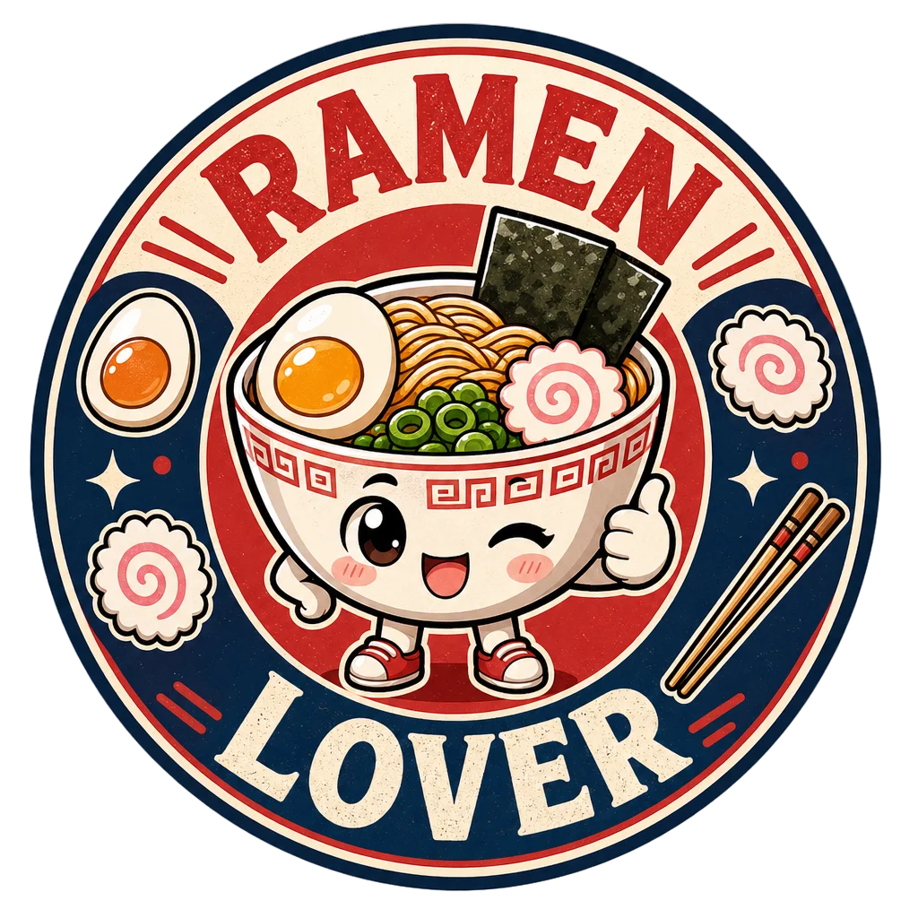Ramen Lover Chibi Bowl Badge — free clip art