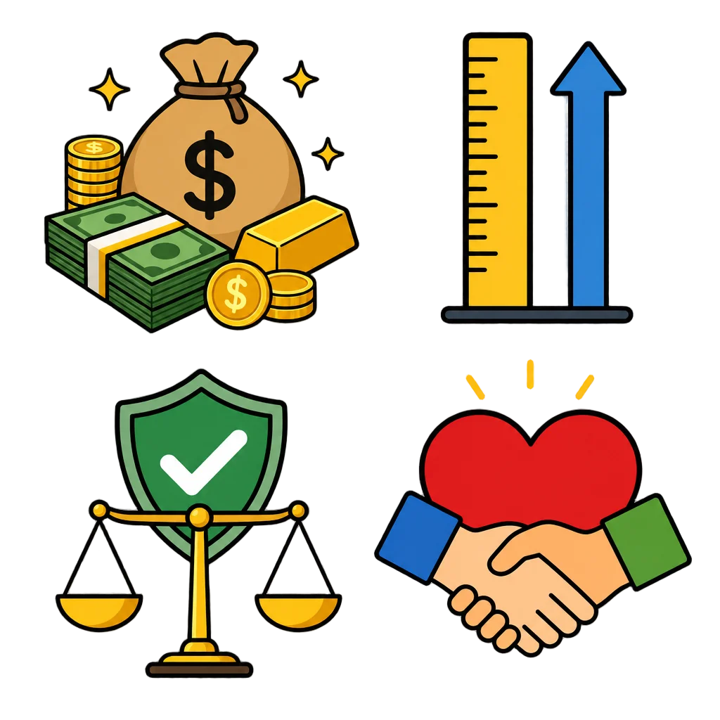 Richer Taller Honest Good Person — free clip art