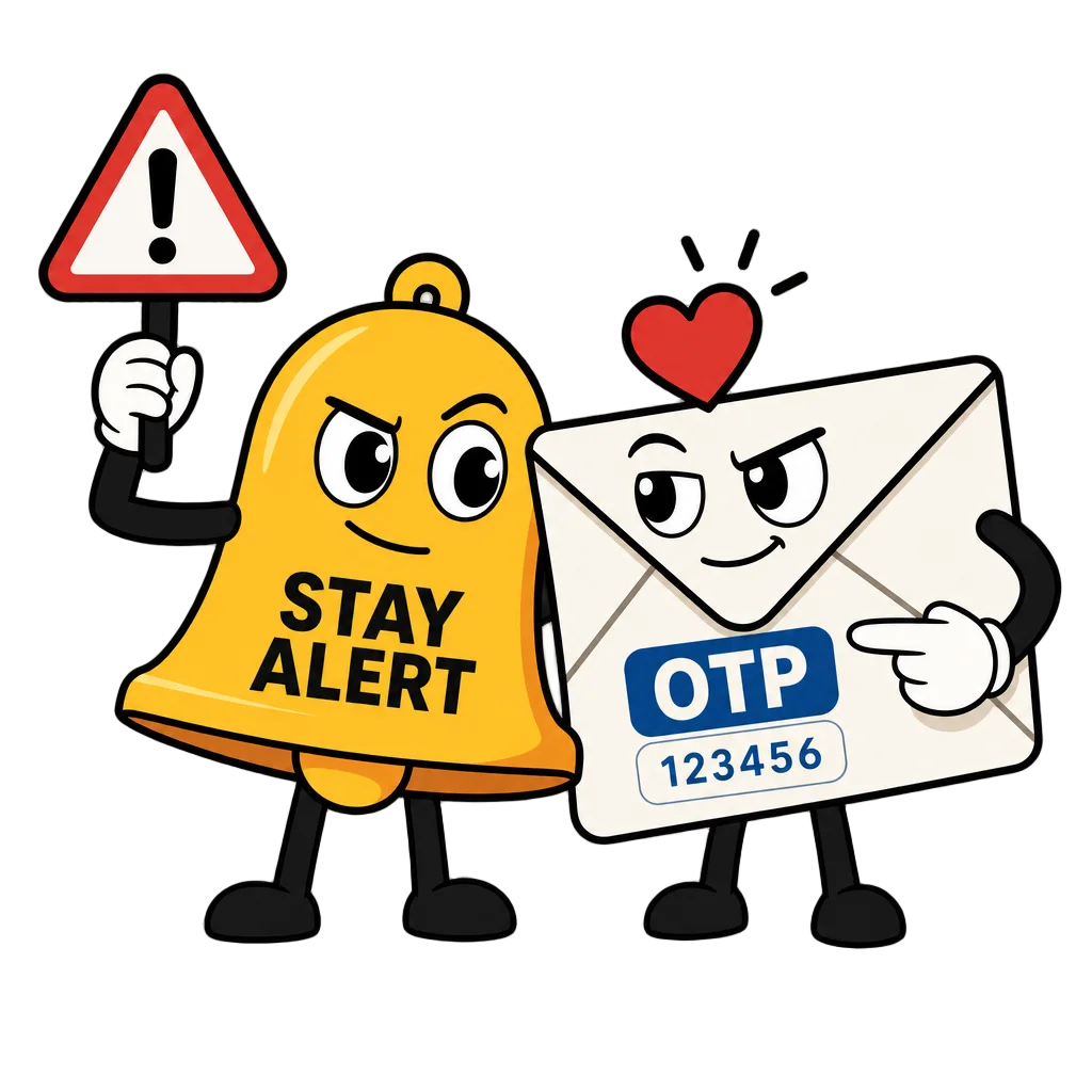 Unexpected OTP Stay Alert — free clip art