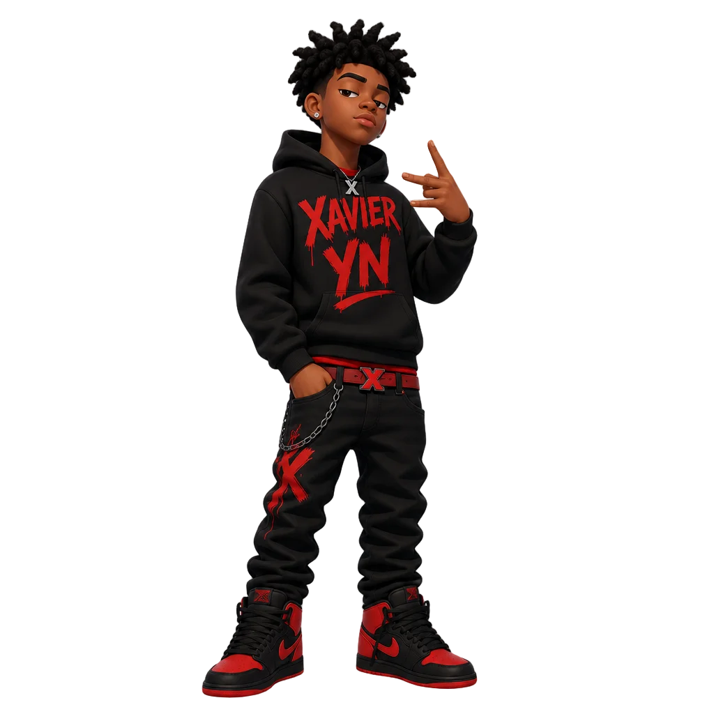 Xavier Red and Black YN — free clip art