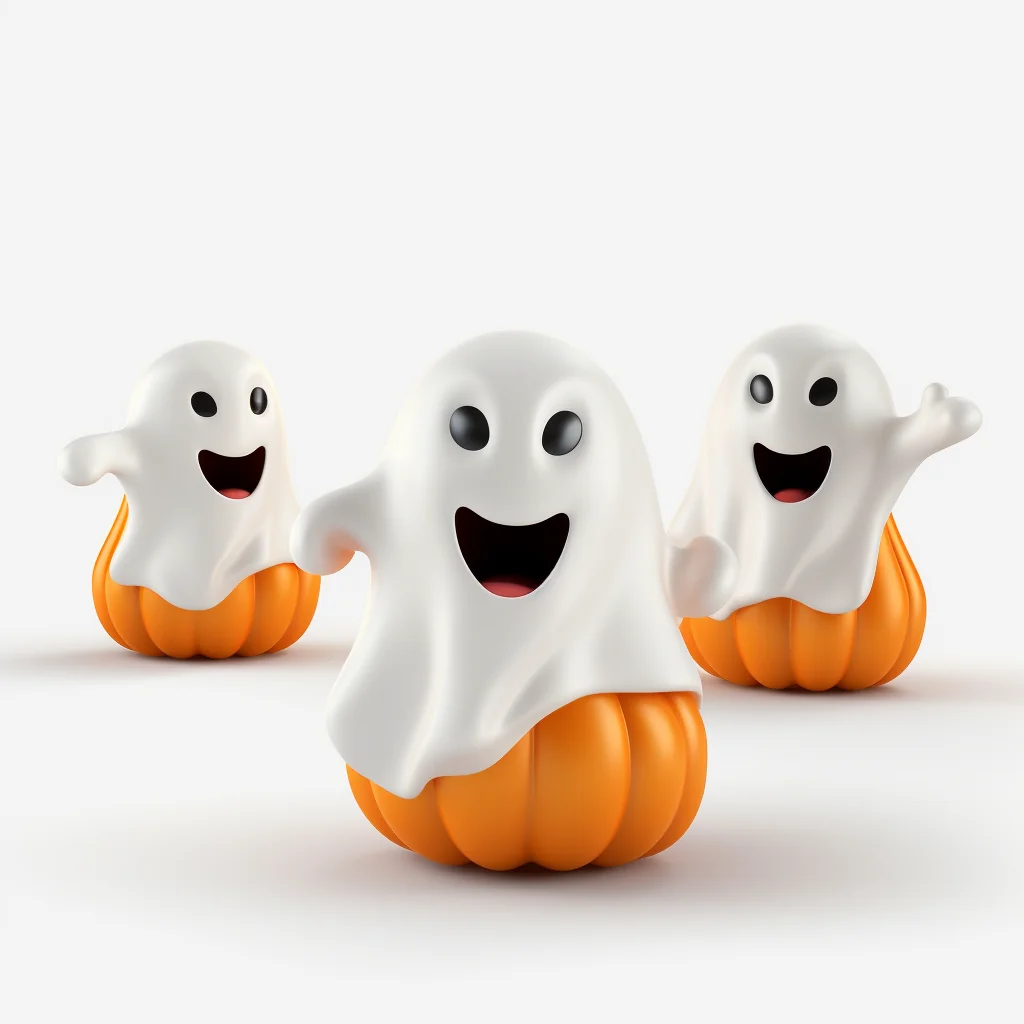 Ghost And Pumpkin Halloween Clipart — free clip art