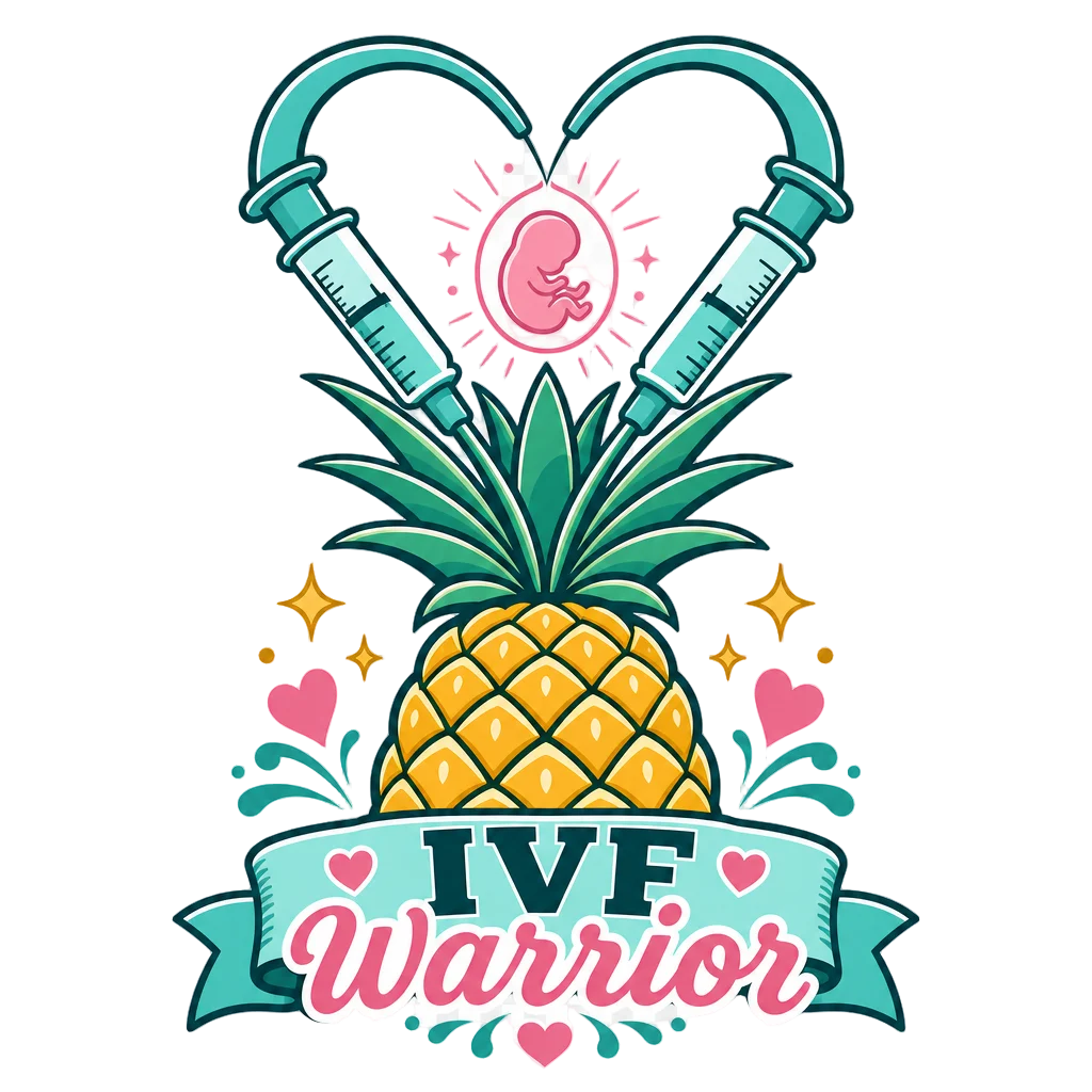 IVF Warrior Pineapple Heart Syringes — free clip art