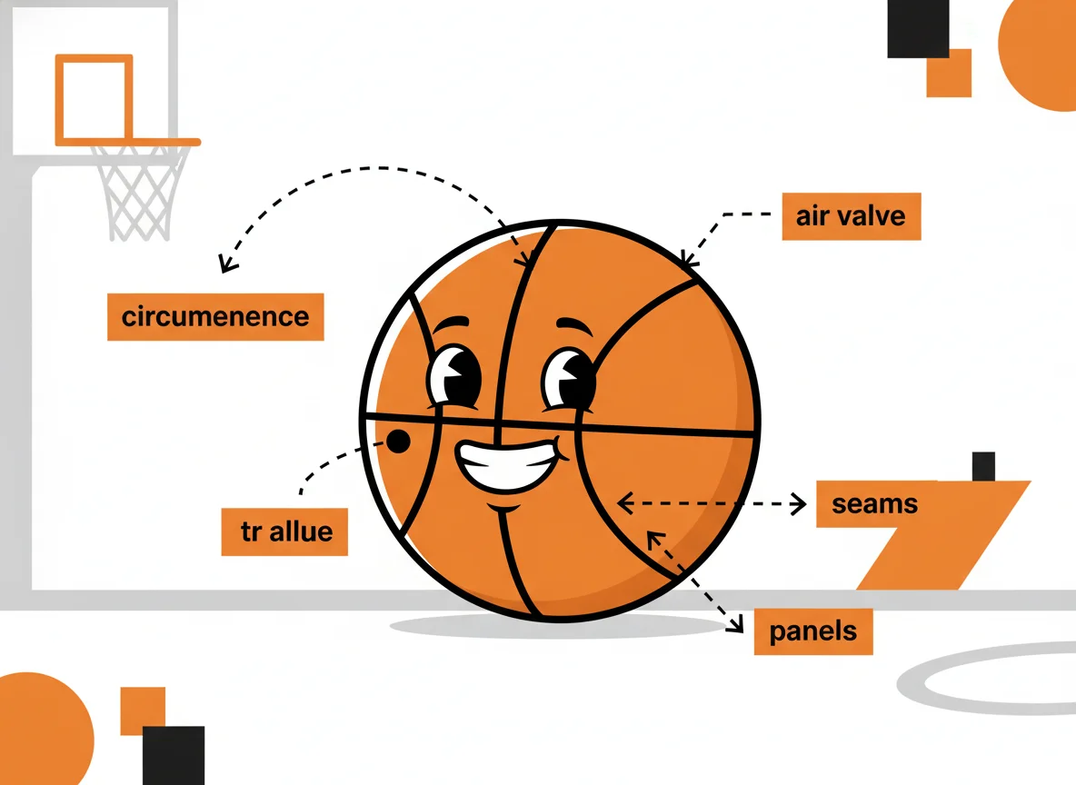 Basketball Diagram for Kids — free illustration
