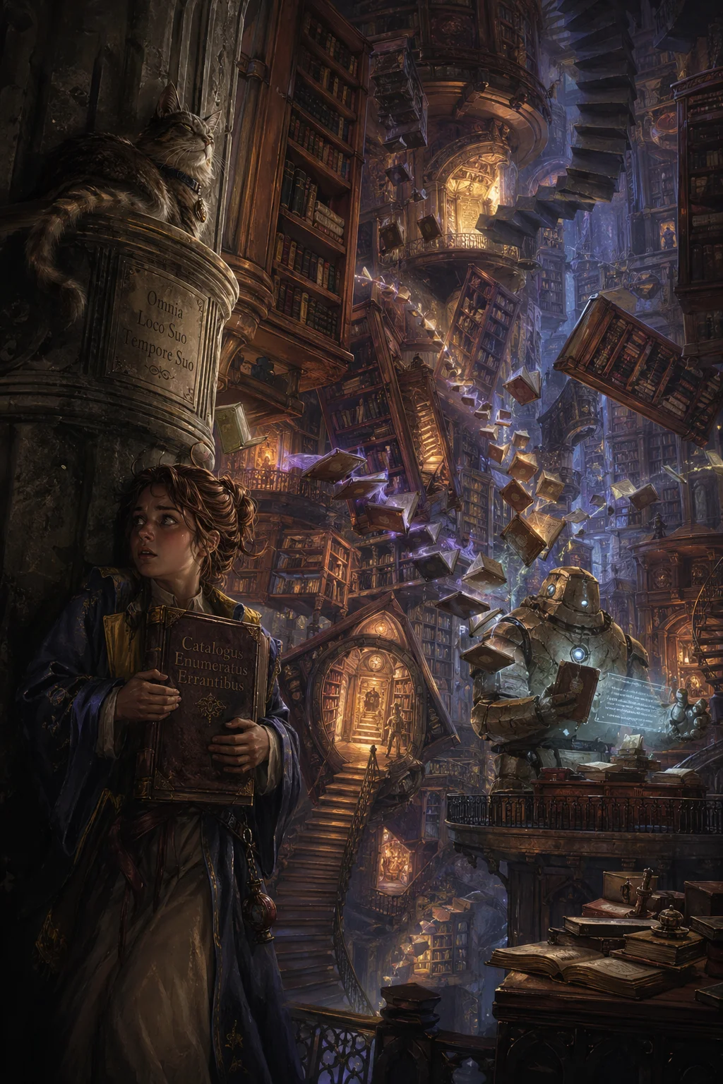 Scholar's Library Catastrophe — free illustration