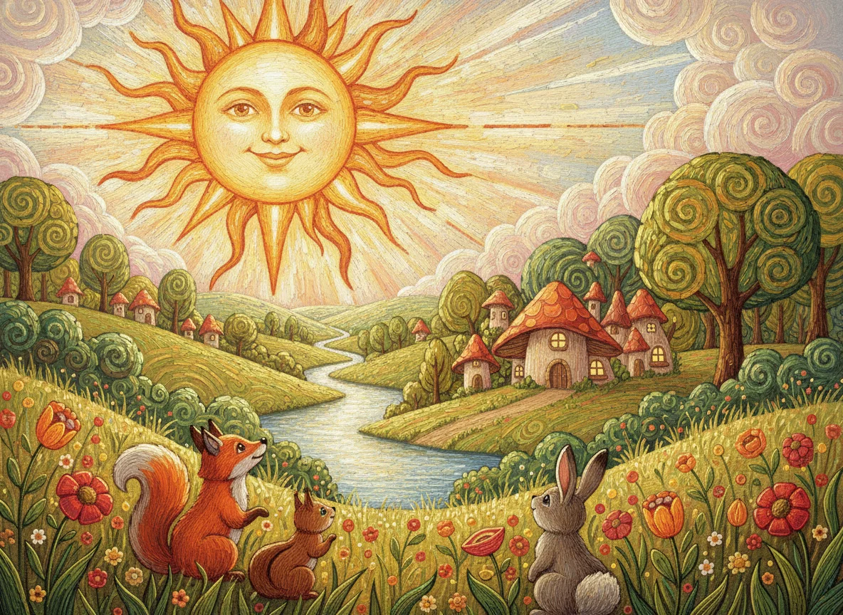 Bright Sun — free illustration