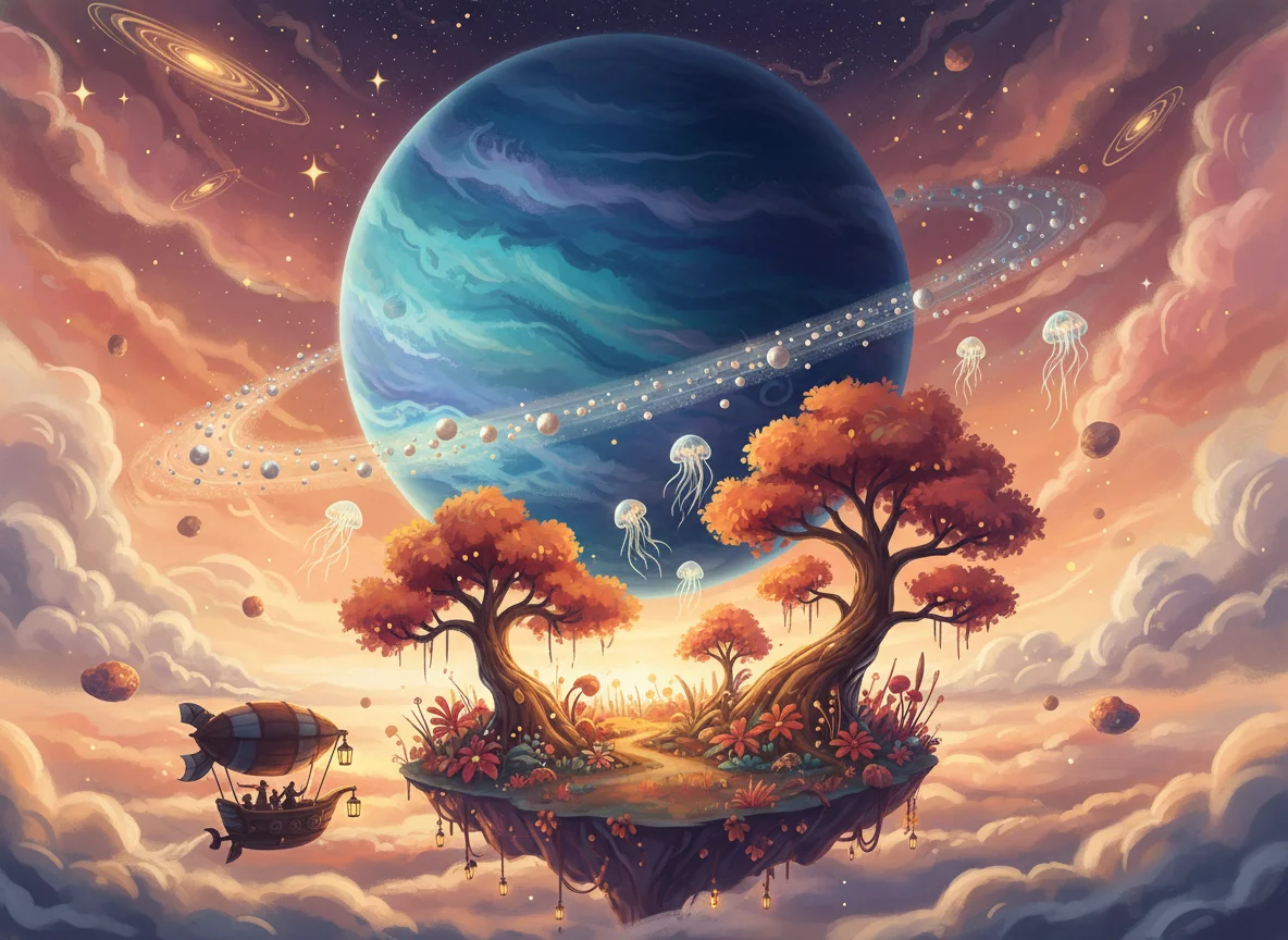 Planet Neptune in Space — free illustration
