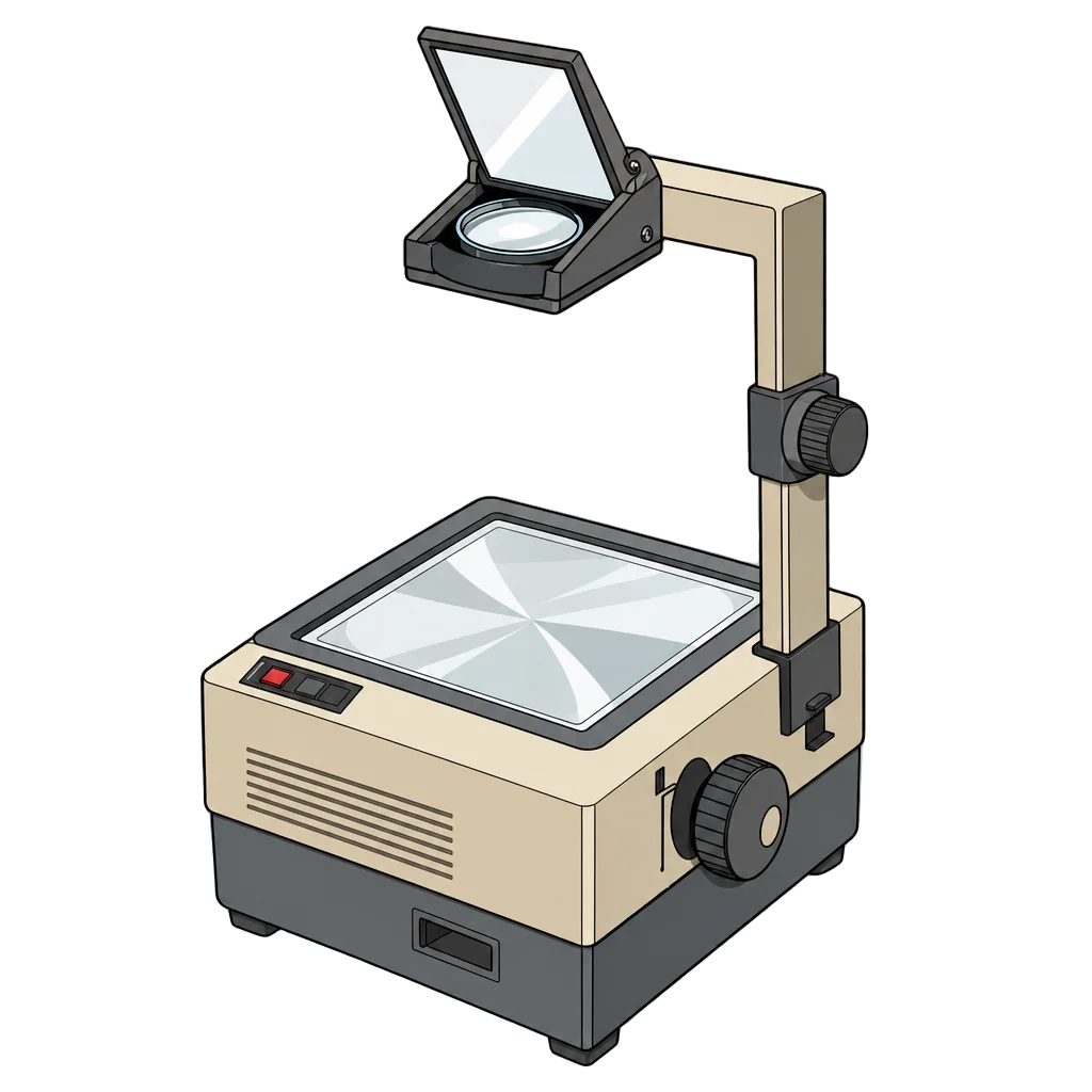 Vintage Classroom Overhead Projector — free clip art