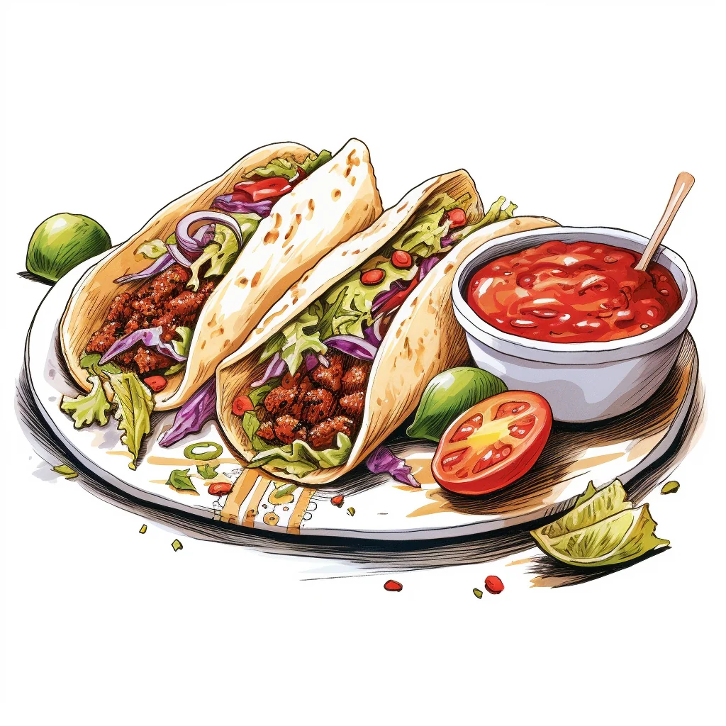 Mexican Food Illustration — free clip art