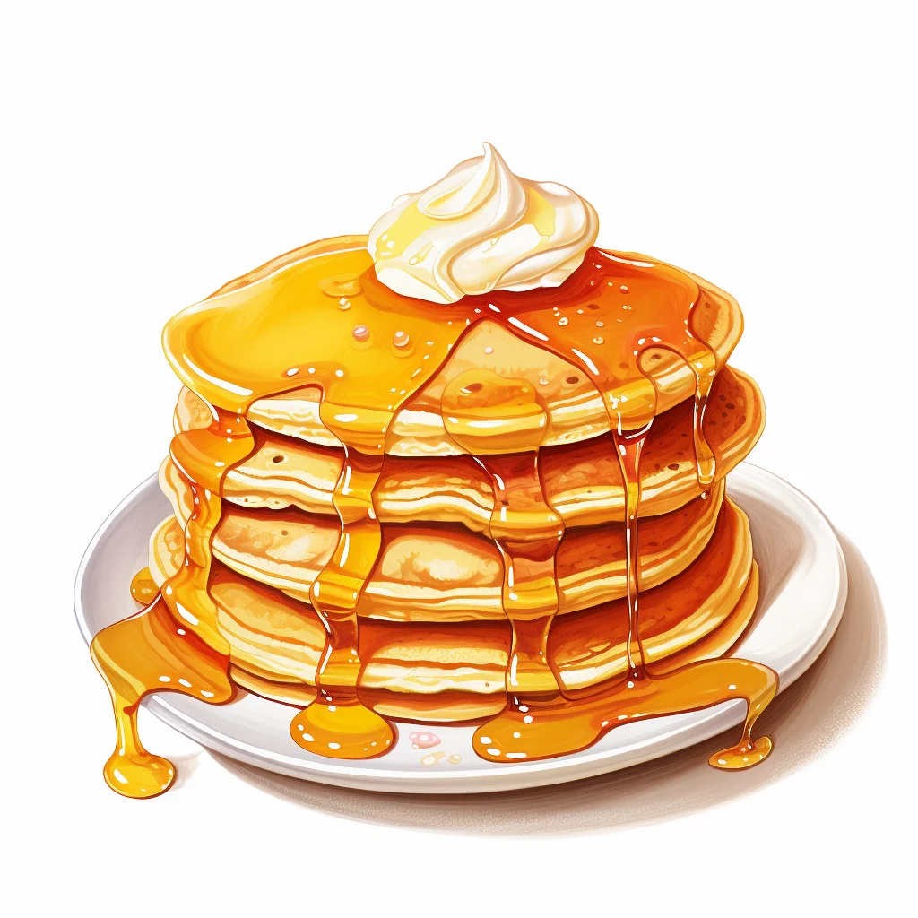 Pancake Breakfast Illustration — free clip art