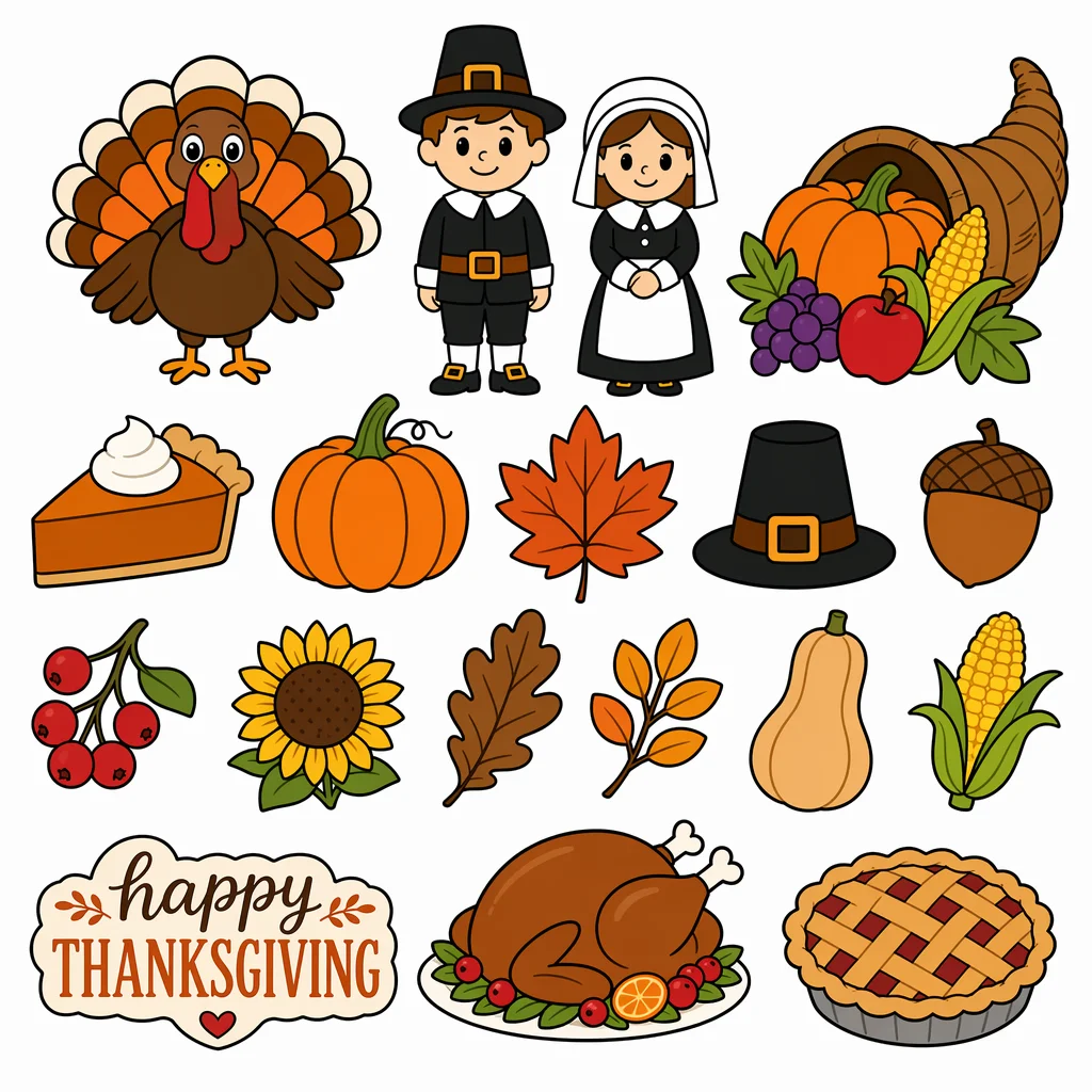 Thanksgiving Design Bundle — free clip art