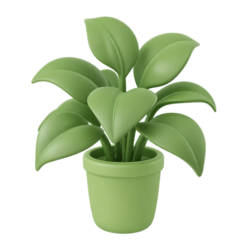 Plant drawn in the 3D style