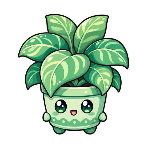 Plant drawn in the Chibi style