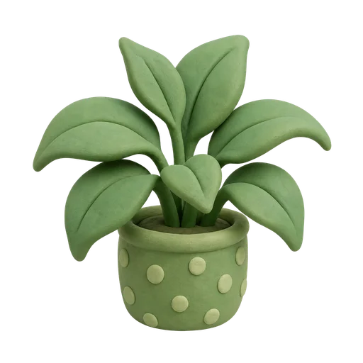 Plant drawn in the Clay style