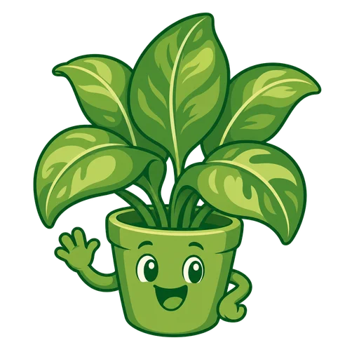 Plant drawn in the Mascot style