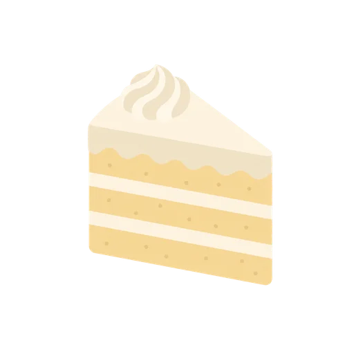 Cake drawn in the Minimal style