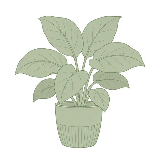 Plant drawn in the Line Art style