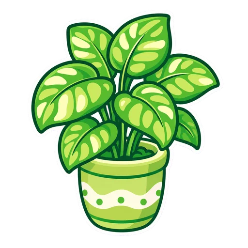 Plant drawn in the Sticker style