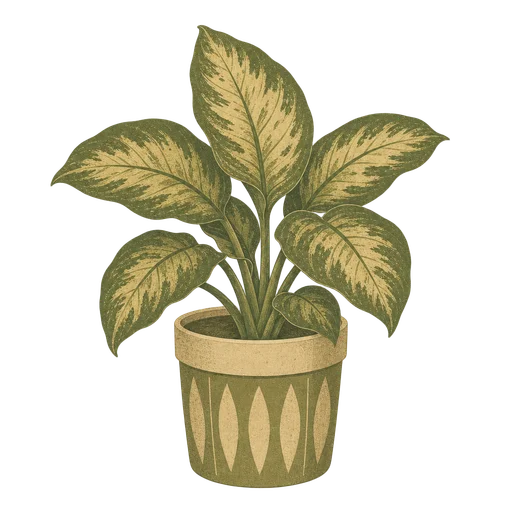 Plant drawn in the Vintage style