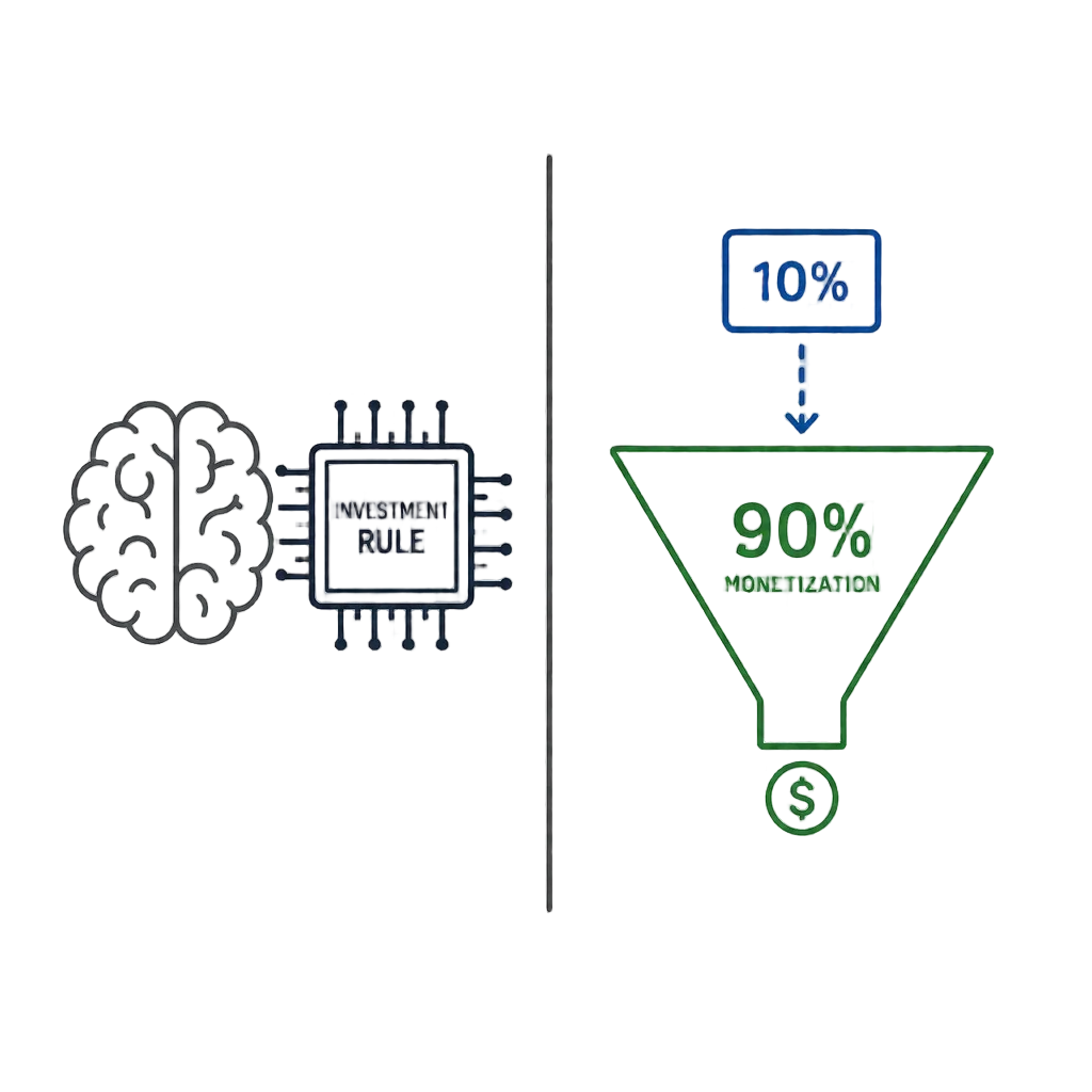 Brain vs Chip: Investment & Content Rules — cat clip art