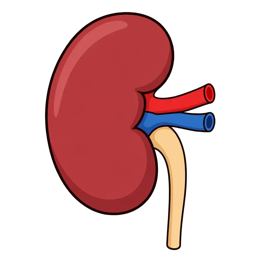 Kidney Organ Flat Icon — free clip art
