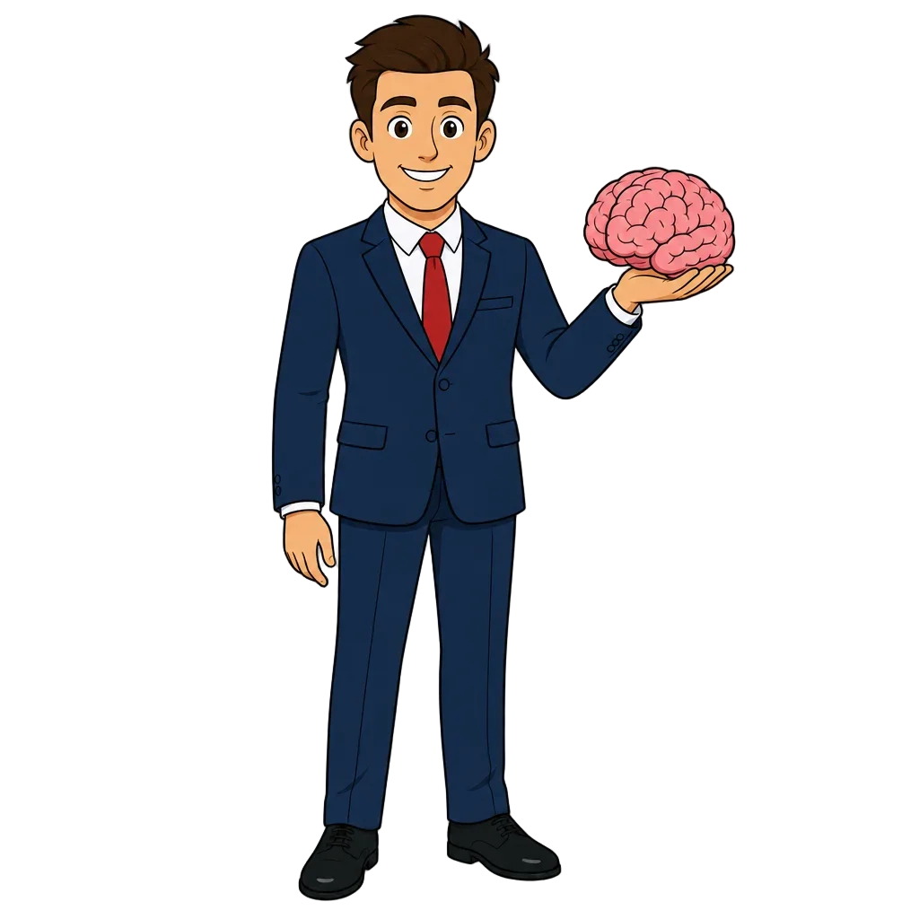 Professional Man in Suit with Hand Gesture — free clip art
