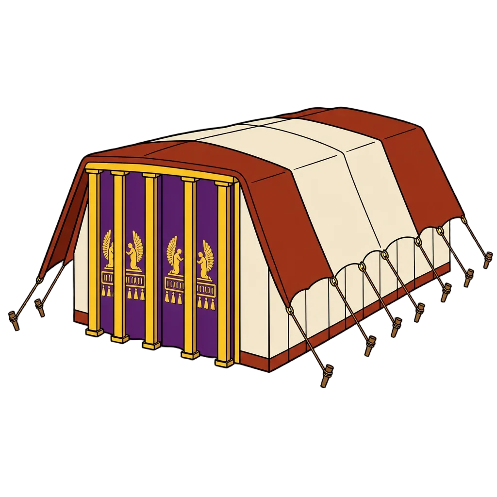 Tabernacle Tent Flat Clipart — free clip art